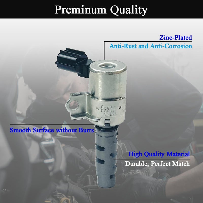 LLANNDER Left Oil Control VVT Variable Valve Timing Solenoid for Toyota Camry RAV4 Highlander Sienna Avalon Venza, Lexus IS250/IS300/IS350/GS300/GS350/GS450h, Replaces 153400P020, 917-239 - Image 3